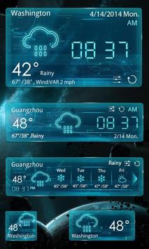 OUTERSPACE THEME GO WEATHER EX 截图 2