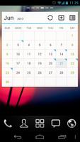 GO Calendar Widget الملصق