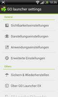 GO LauncherEX German language تصوير الشاشة 1
