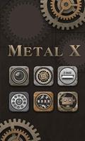 Metal X GO Launcher Theme Affiche