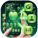 Tema verde do lançador de maçã APK