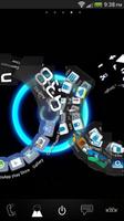 Black & Blue GO Launcher Theme capture d'écran 3