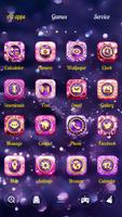 Bling Love GO Launcher Theme اسکرین شاٹ 1