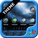 Blue Galaxy GO Launcher Theme APK