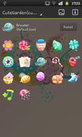 Cute garden GO Launcher Theme captura de pantalla 3