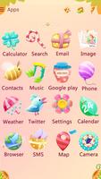 Cute garden GO Launcher Theme captura de pantalla 1