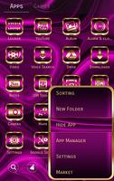 Abstract Purple Go Launcher theme screenshot 1