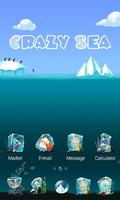 Crazy sea GO Launcher Theme capture d'écran 1