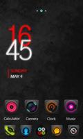 Dark Zero GO Launcher Theme Affiche