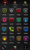 Dark Zero GO Launcher Theme ภาพหน้าจอ 1