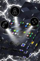 HD Black Launcher screenshot 1