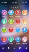 (Free)Glass GO Launcher Theme تصوير الشاشة 2