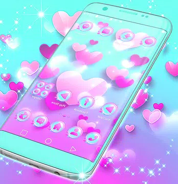 Screenshot 1 for Love Bubble Launcher Theme