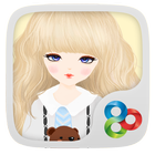 Lovely Girl GO Launcher Theme icon