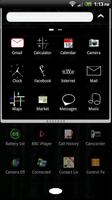 Black Go Launcher EX Theme 스크린샷 2