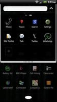 Black Go Launcher EX Theme capture d'écran 3