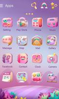 Unicorn GO Launcher Theme ảnh chụp màn hình 2