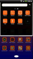 Blue & Orange Go Launcher EX screenshot 3