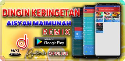 Poster DJ Dingin Keringetan Aisyah Maimunah Slow Remix