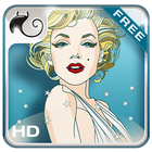 Star in the sky LWP free أيقونة