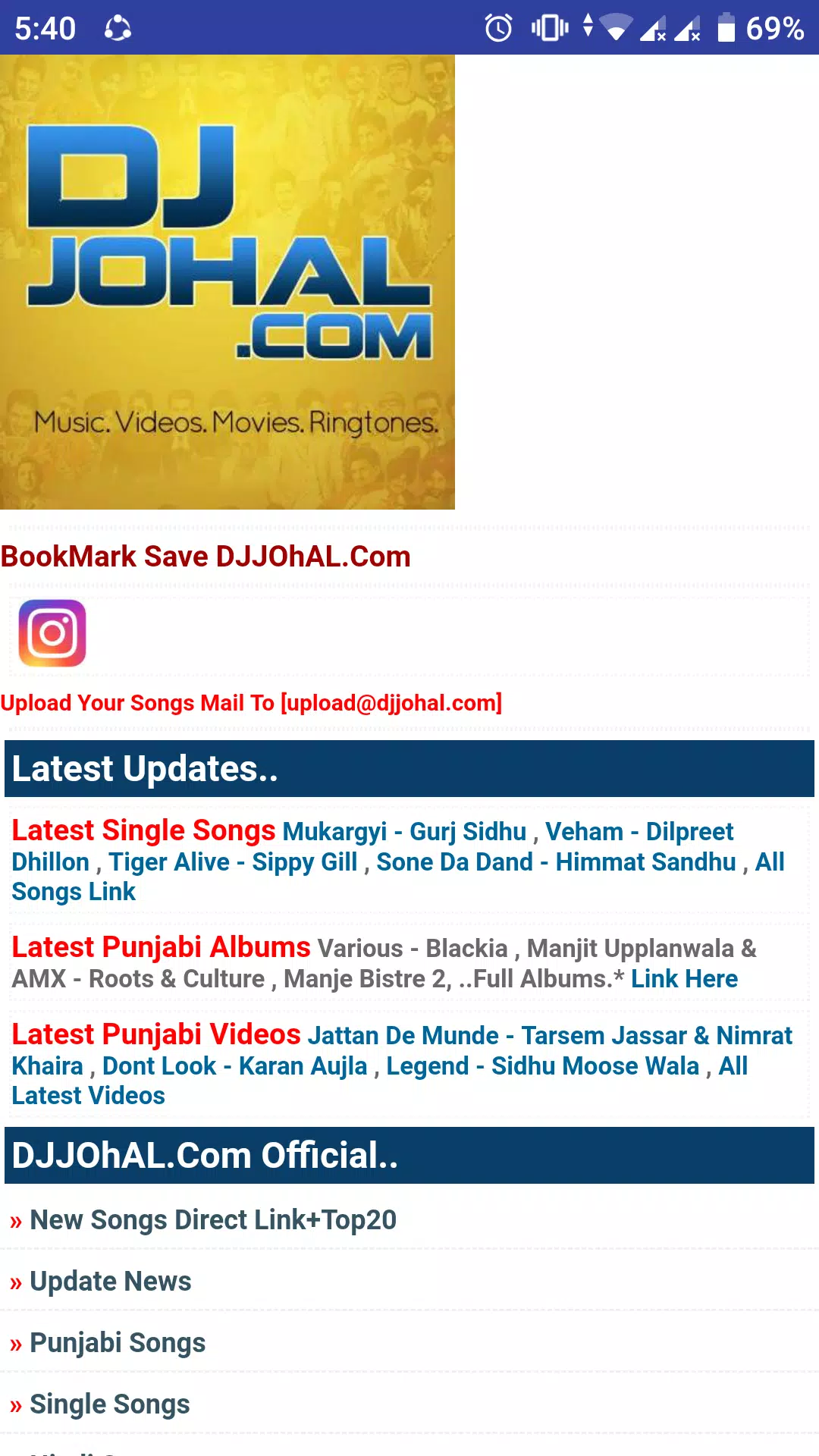 Djjohal (Latest Punjabi & Hindi Songs) APK للاندرويد تنزيل
