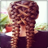 girl hair braid style icon