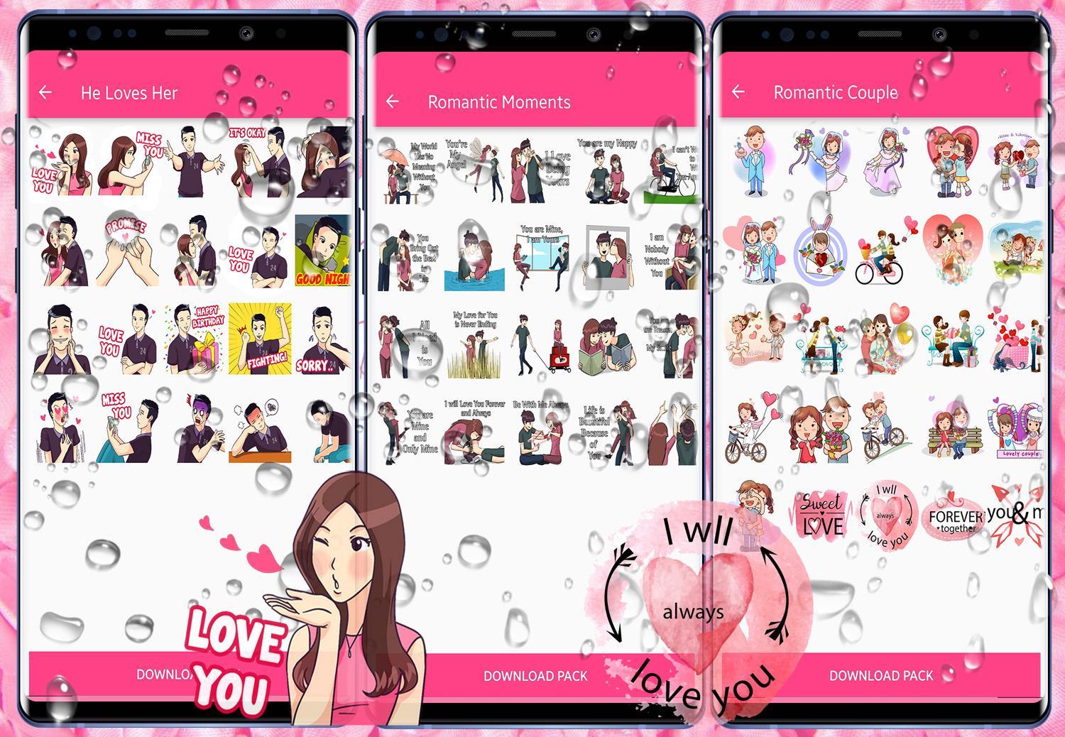 Wastickerapps Love Romantic Sticker For Whatsapp For Android Apk