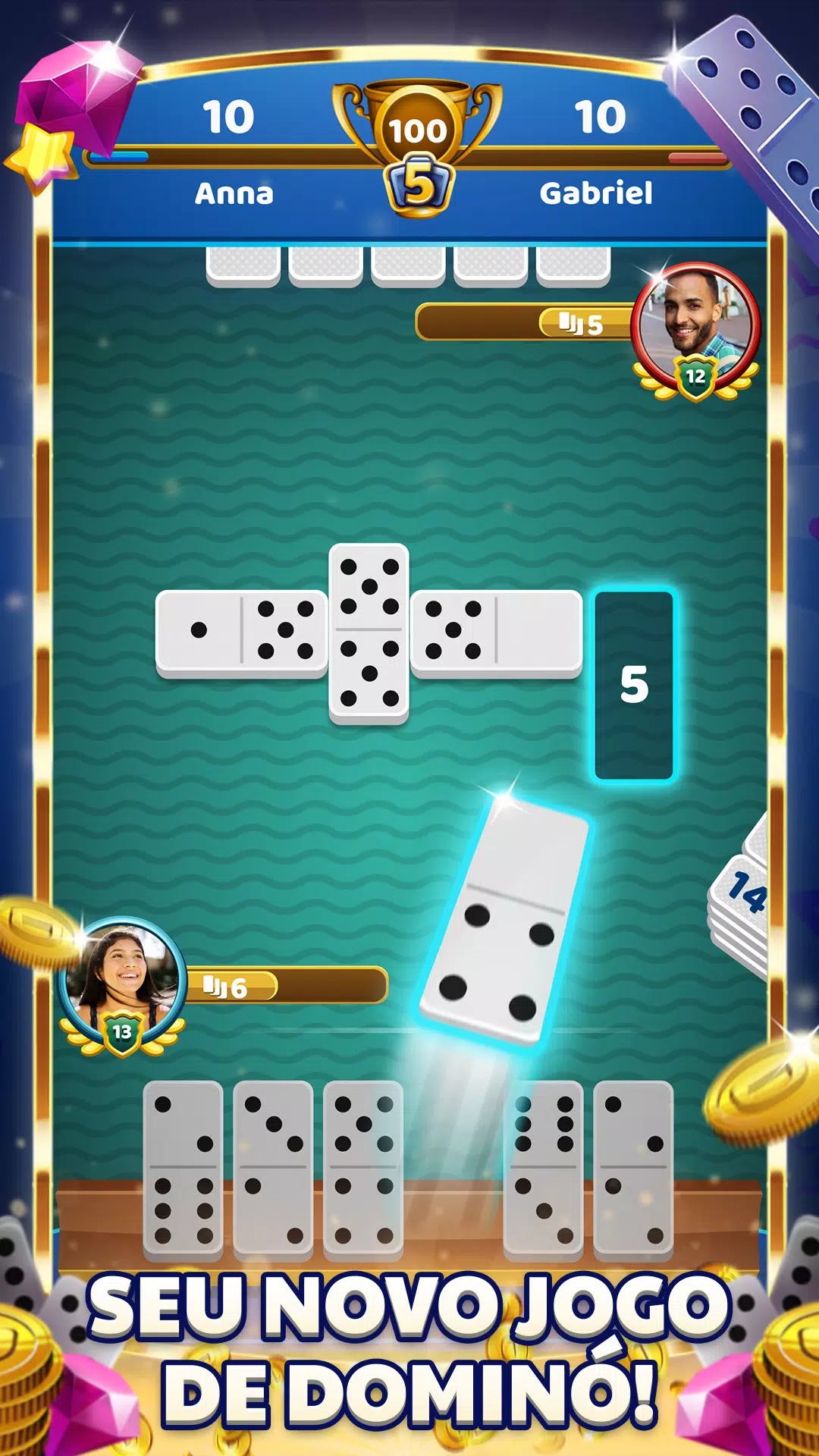 Dominoes Online - Dominó Online em Jogos na Internet