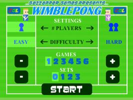 Wimble Pong Tennis (2D Retro Tennis) screenshot 1