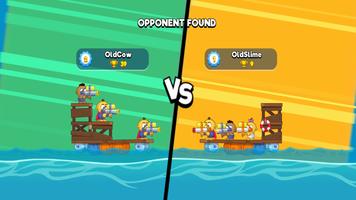 War Of Rafts Multiplayer Game اسکرین شاٹ 1
