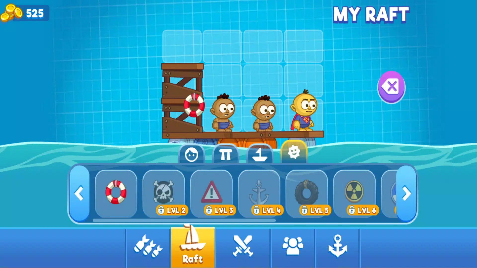 Raft Wars Level 1 Free Online Game