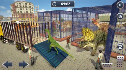 Jurassic Dinosaur Transport Offroad Truck XAPK download