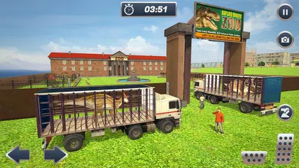 Jurassic Dinosaur Transport Offroad Truck XAPK download