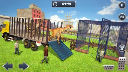 Jurassic Dinosaur Transport Offroad Truck XAPK download