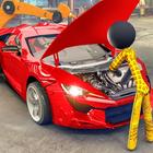 Stickman Car Garage Shop آئیکن