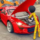 Stickman Car Garage Shop आइकन