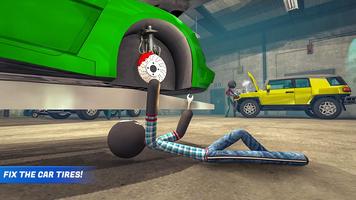 Stickman Car Garage Shop ภาพหน้าจอ 1