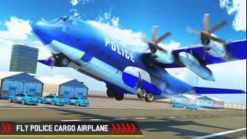 Cargo Airplane Police Vehicle الملصق