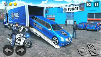Cargo Airplane Police Vehicle تصوير الشاشة 1