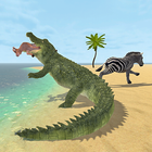 Crocodile Attack Sim: Wild Animal Family Games أيقونة
