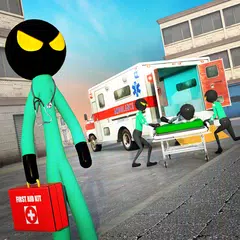 Stickman Rescue Ambulance Game XAPK download