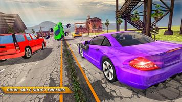 Traffic Car Shooter Racing Drive Simulator Cartaz