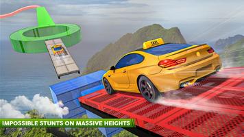 برنامه‌نما Real Taxi Car Stunts 3D: Impossible Ramp Car Stunt عکس از صفحه