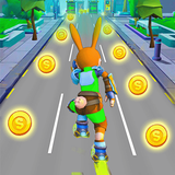 Rabbit-Cat Running أيقونة