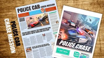 La policía persecución de coches en 3D: Carretera Poster