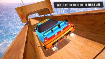 Mega Ramp Stunts Car Racer Track syot layar 2