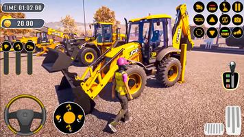 JCB Construction Truck Game Affiche