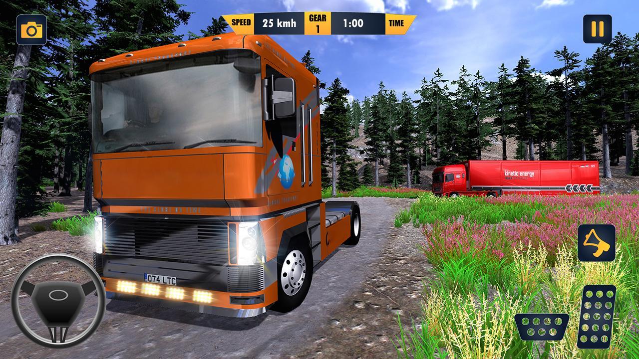 Amerika Truk  Muatan Mobil Transporter Menyetir for Android 