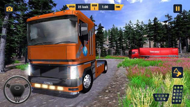 American Truck Cargo Car Transporter Driving screenshot 7