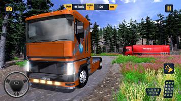 American Truck Cargo Car Transporter Driving screenshot 2